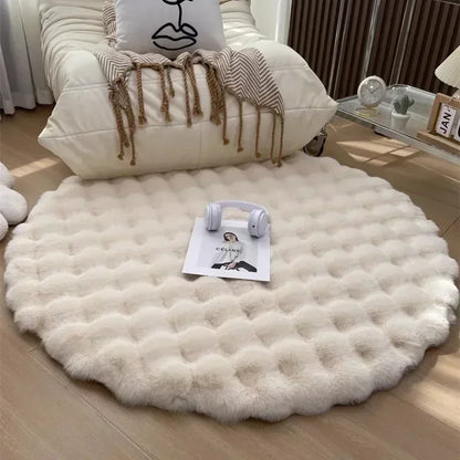 [COMPRÁ 1 Y LLEVÁ 2] Alfombra Redonda Aterciopelada + Manta de Peluche gratis